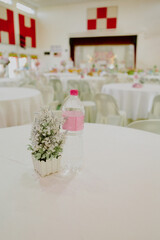 Table setting for wedding or event.