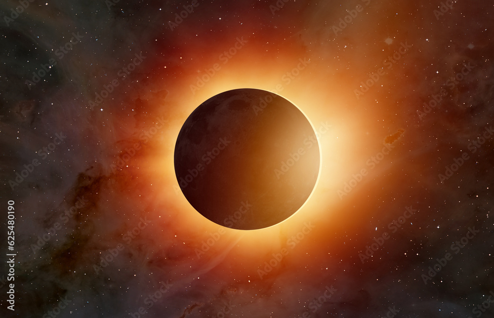 Aufkleber solar eclipse 