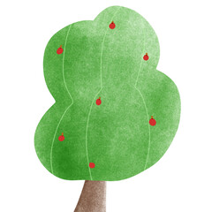Trees cartoon character 