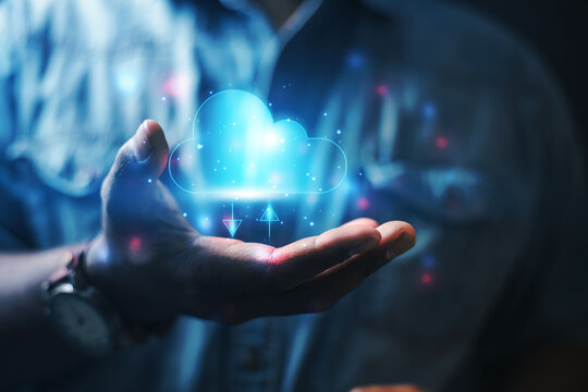 cloud technology concept Global network of metaverse systems exchange of information global business Megatrends on the Internet for Telecommunication	

