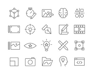Design Icon - Vector Line. Editable Stroke.