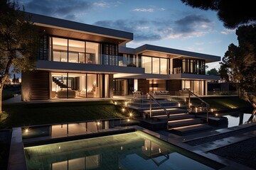 A large, contemporary and stunning residence