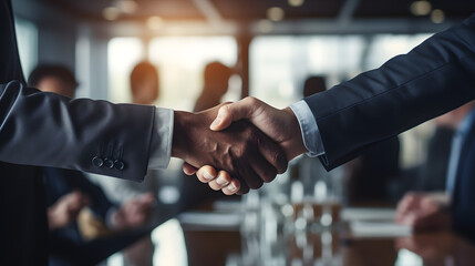 Businessmen Shaking Hands in Agreement
