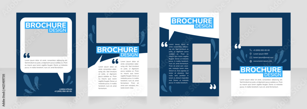Canvas Prints environmental friendly blank brochure design. template set with copy space for text. premade corpora