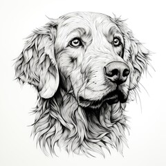 Draw a dog, AI generated Image