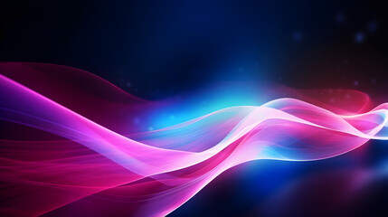 Naklejka premium abstract futuristic background with gold PINK blue glowing neon 