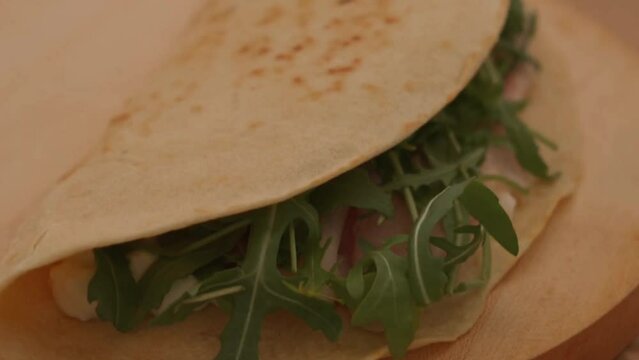 Italian flatbread Piadine from Emilia-Romagna region