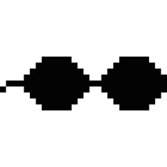Obraz premium Pixel glasses of thug life meme. Sunglasses icon. Vector Illustration