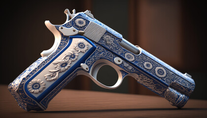 porcelain gun and bullets