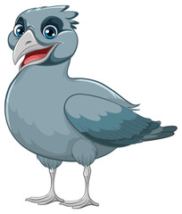 Obraz premium Grey Bird Standing