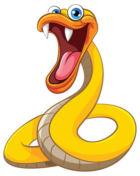 Yellow Snake Cartoon