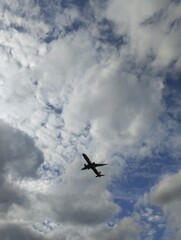 airplane in the sky