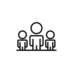 Work Group icon design with white background stock illustration