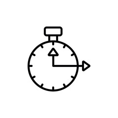 Over Time icon design with white background stock illustration