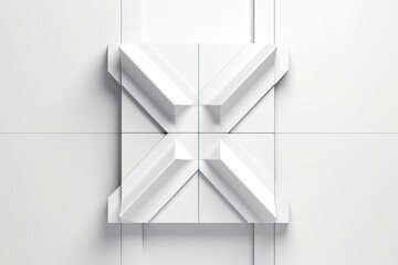 Minimalist Abstract Art: Clean Lines, Geometric Shapes, Modern Simplicity on a Plain White Background, generative AI