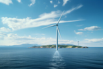 Windpower / wind-turbine / offshore / renewable energy / ecology.

Generative AI