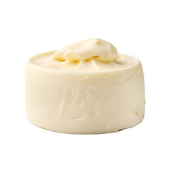 Classic no bake vanilla cheese on a white background