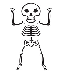 Funny Skeletons Vector, Elements and Symbol
