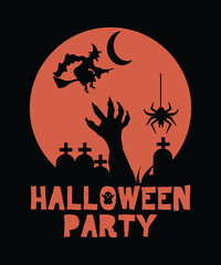 halloween party t shirt print template