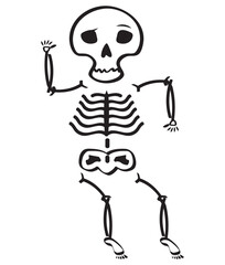 Funny Skeletons Vector, Elements and Symbol
