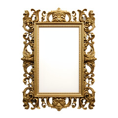 Mirror Frame isolated on white png transparent background