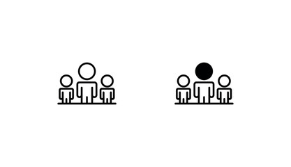 Work Group icon design with white background stock illustration