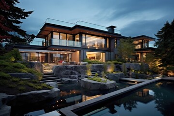 Obraz premium Upscale residence located in Vancouver, Canada.