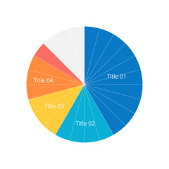 Obraz premium Company expenditures circle infographic design template. Corporate budgeting and finance management. Editable pie chart with sectors. Visual data presentation. Myriad Pro-Regular font used