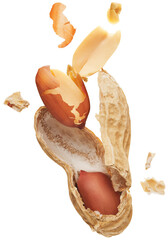 Peanut crushed into pieces