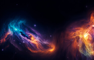 Deep, space galaxy background. Astronomical background. Starry sky.