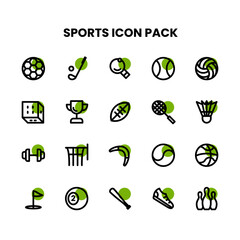 Sports Thick Outline icon pack