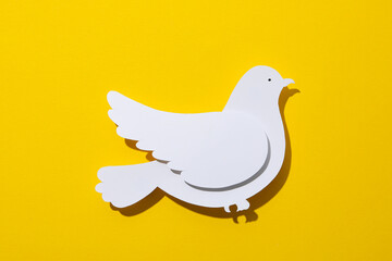 International day of peace or world peace day, symbol of peace - pigeon