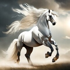 Fototapeta na wymiar Pegasus 2.0: The Rise of Intelligent Horses