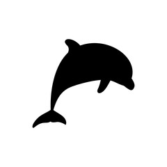 Dolphin icon vector. Fish illustration sign. killer whale symbol. Sea ​​life logo.