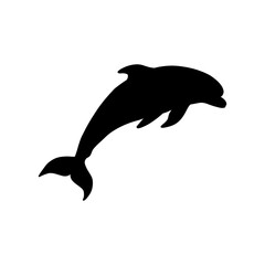 Dolphin icon vector. Fish illustration sign. killer whale symbol. Sea ​​life logo.