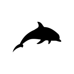 Fototapeta premium Dolphin icon vector. Fish illustration sign. killer whale symbol. Sea ​​life logo.