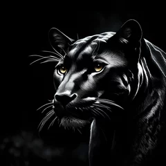  portrait of a black cat © crescent