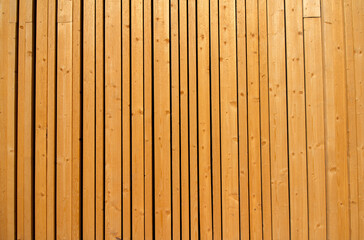 Wall of wooden planks, european spruce, 3D technique, untreated surface