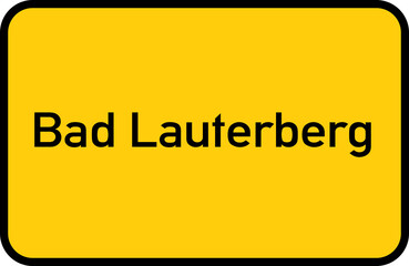 City sign of Bad Lauterberg - Ortsschild von Bad Lauterberg