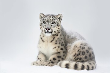 Snow leopard. Generate Ai