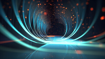 Obraz premium Abstract digital data background. Can be used in the description of network abilities, technological processes, digital storages, science, education, etc.