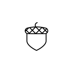 Fototapeta na wymiar Acron icon design with white background stock illustration