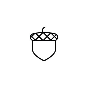 Acron icon design with white background stock illustration