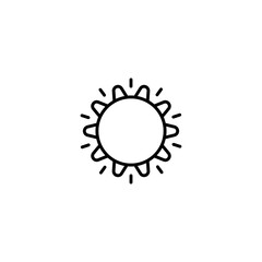 Sun icon design with white background stock illustration