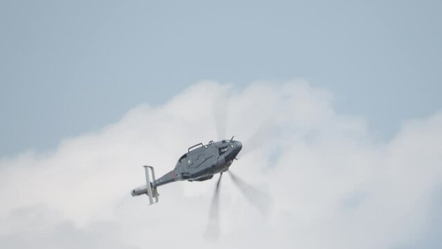 H160 Helicopter during low altitude flight