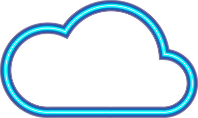 Cloud icon element for decoration backgrounds