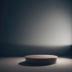 3d Rendering Empty Podium Generative ai
