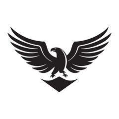 eagle icon isolated vector symbol illustration