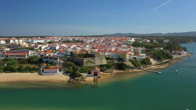 View of Fortress in Villa Nova De Milfontes, Portugal