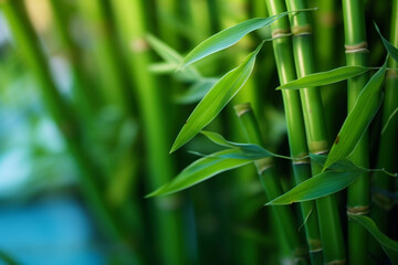 Fototapeta premium Bamboo tree in a park
